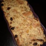 Pudding aux raisins et aux 3 alcools